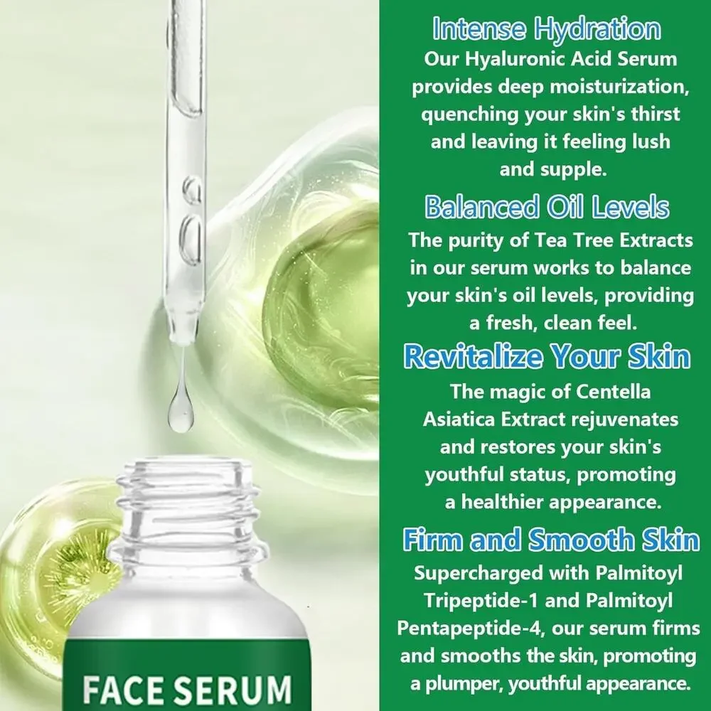 LAKIBOLE 3 Pack 2% Hyaluronic Acid Serum with 4% Tea Tree Extracts (2-Pack) - Picture 4 of 8